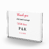 愛を込めて 新郎新婦の名前を入れて ありがとうの日 フォトブロック (右)