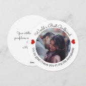 愛を込めて 自分の写真とメッセージを追加して シーズンカード (正面/裏面)