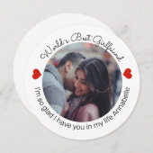 愛を込めて 自分の写真とメッセージを追加 シーズンカード (正面/裏面)