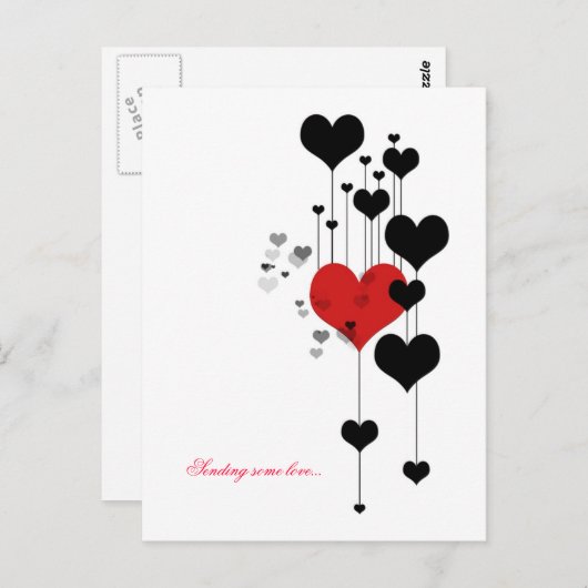 愛を送っている… ポストカード (正面/裏面)