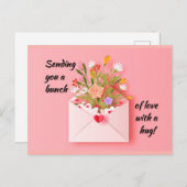 愛を送り、ハグをしよう！ ポストカード (正面/裏面)