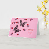 愛を送ること カード (黄色い花)