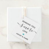 愛を送るラベル結婚のターコイズ フェイバータグ (インサイチュ)