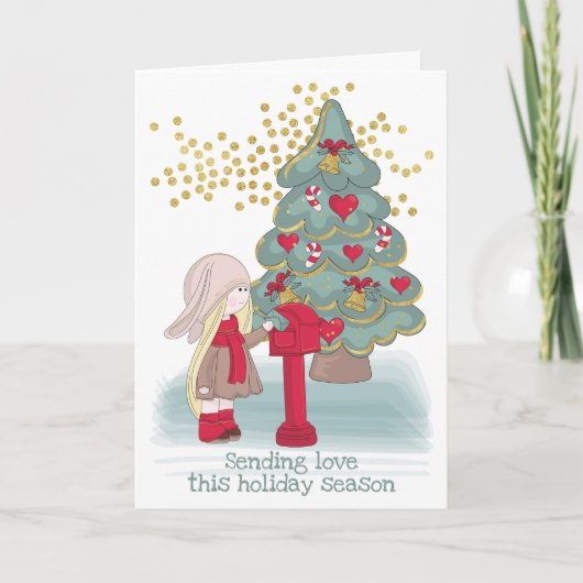 愛を送る今のホリデーシーズン シーズンカード (正面)