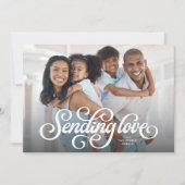 愛を送る可愛い1枚の写真バレンタイン シーズンカード (正面)