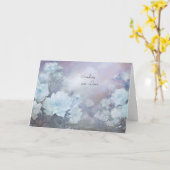 愛を送る同情カードブルーフローラ カード (黄色い花)