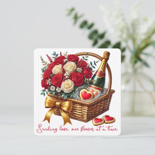 愛を送る – バレンタインデーのカード サンキューカード (スタンド正面)