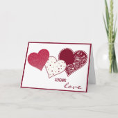 愛を送る，バレンタイン カード (正面)