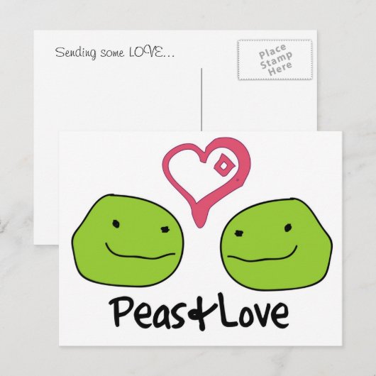 愛を送る ポストカード (正面/裏面)