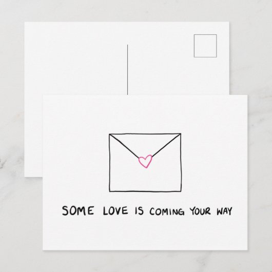 愛を送る ポストカード (正面/裏面)