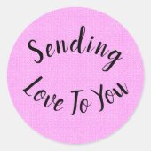 愛を送る ラウンドシール (正面)