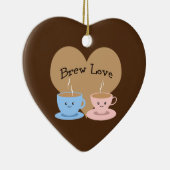 愛を醸造!コーヒーマグ セラミックオーナメント (右)