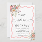 愛を降らせよう カップルシャワーの招待状 招待状 (正面)