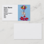 愛を集める黄色いラブラドール 名刺 (正面/裏面)