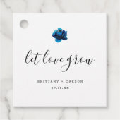 愛を青い牡丹結婚の感謝していに フェイバータグ (正面)