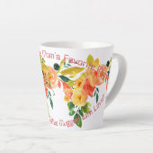 「愛を飲み込む：ママのお気に入りのマグカップ！」 カフェラテマグ (右アングル)