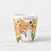 「愛を飲み込む：ママのお気に入りのマグカップ！」 カフェラテマグ (正面)