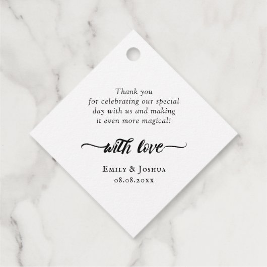 愛を魅力的育てるブラシスクリプト フェイバータグ (裏面)