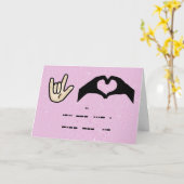 愛を3つの方法で伝えるカード カード (黄色い花)