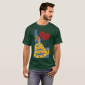 愛アイダホ ガズデン スネーク Tシャツ (正面フル)
