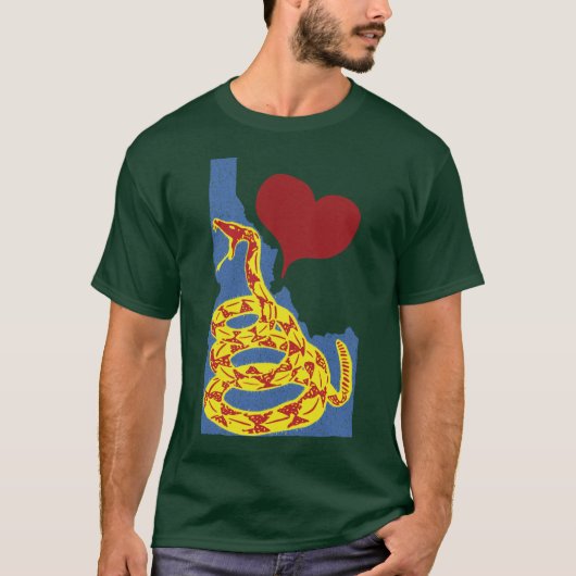 愛アイダホ ガズデン スネーク Tシャツ (正面)