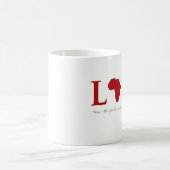 愛アフリカのマグ コーヒーマグカップ (中央)