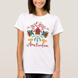 愛アムステルダムのオランダ(オランダ) Tシャツ