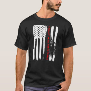 愛アメリカ私はアメリカ国旗の人々を本当に嫌う Tシャツ