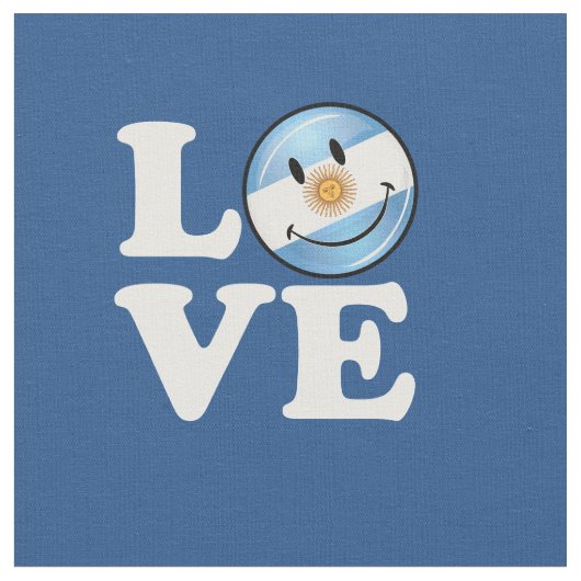 愛アルゼンチン ファブリック (クローズアップ)