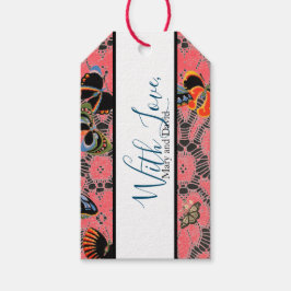 愛アンティークレースラベル付ギフト名前をカスタムする ギフトタグ