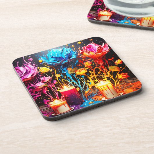 愛アート コースター (左側)