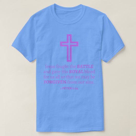 愛イエス・キリスト教の女性グラフィックティー Tシャツ (デザイン正面)
