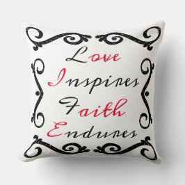 愛インスパイア心は耐える クッション