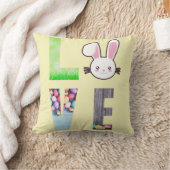 愛イースター – イースターバニー – イースターエッグ クッション (ブランケット)