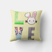 愛イースター – イースターバニー – イースターエッグ クッション (裏面)