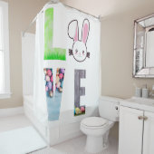 愛イースター – イースターバニー – イースターエッグ シャワーカーテン (インサイチュ)