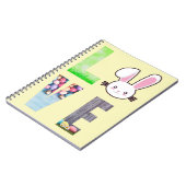 愛イースター – イースターバニー – イースターエッグ ノートブック (左側)