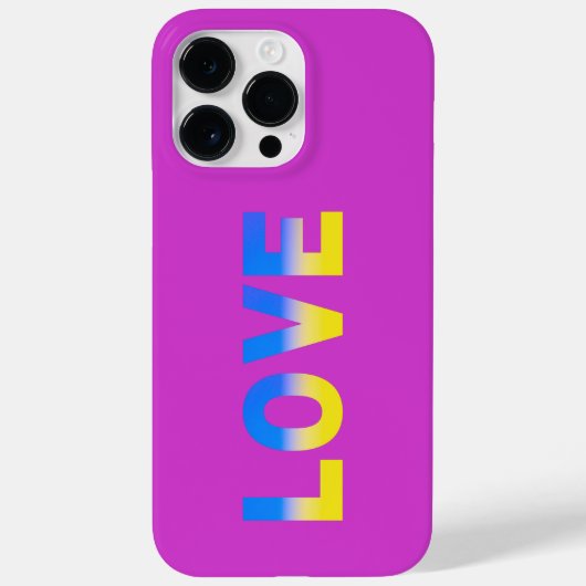 愛ウクライナインスパイアブルーイエローピース戦争なし Case-Mate iPhoneケース (裏面)