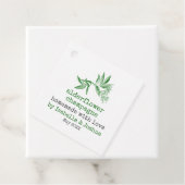 愛エルダーフラワーシャンパーニュのラベル付き手作り フェイバータグ (インサイチュ)