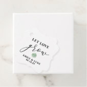 愛エレガントが多肉栽培結婚式の引き出物ラベル フェイバータグ (インサイチュ)