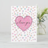 愛エレガントしてるデザイン 招待状 (スタンド正面)