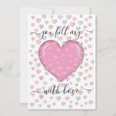 愛エレガントしてるデザイン 招待状 (裏面)