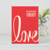 愛エレガントする人のための赤バレンタインデーのカード 招待状 (スタンド正面)