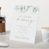 愛エレガントする記憶の中の緑と金ゴールド結婚 台座サイン (インサイチュ)