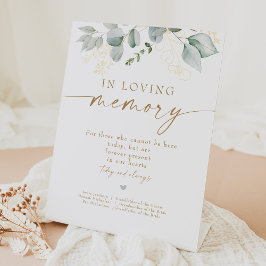 愛エレガントする記憶の中の緑と金ゴールド結婚 台座サイン