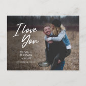 愛エレガントすモダンるClassy I Love You Photo Anniversary シーズンポストカード (正面)