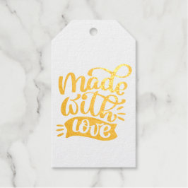 愛エレガントで作ったミニマル書 ギフトタグ