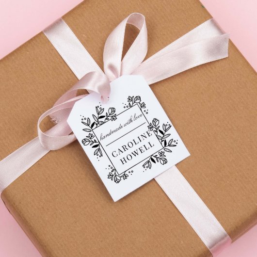 愛エレガントで手作りのフローラ名前をカスタムする ラバースタンプ