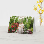 愛エレガントと写真感謝してい結婚の折り畳み カード (黄色い花)