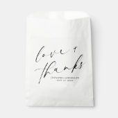 愛エレガントと感謝してい手動のスクリプ結婚ト フェイバーバッグ (正面)